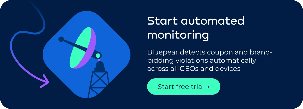 Automated monitoring for open source affiliate tracking software, detecting brand bidding violations.webp
