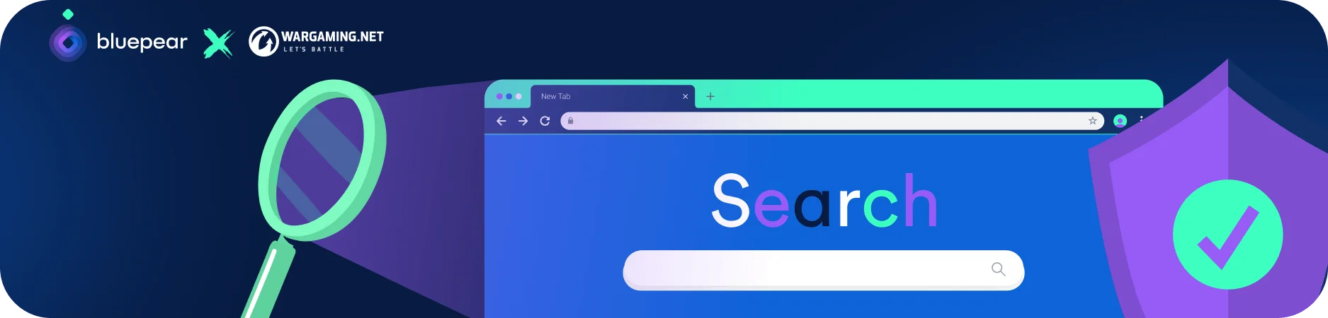 Bluepear and Wargaming case study banner Search monitoring