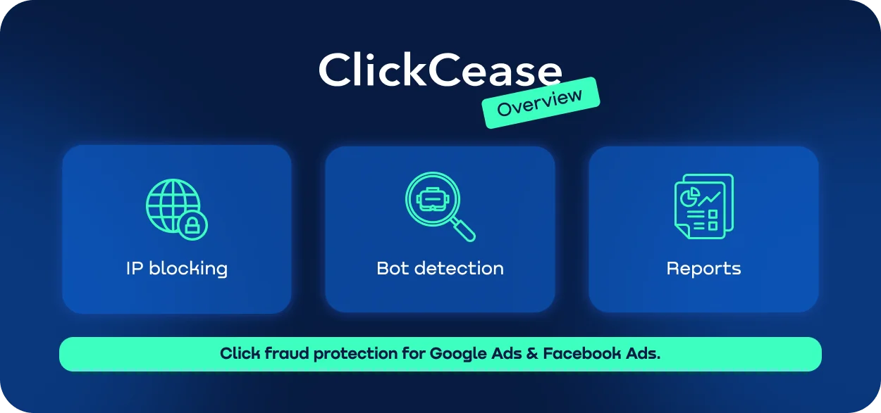 ClickCease overview - a competitor for PPC protection offering click fraud protection.webp