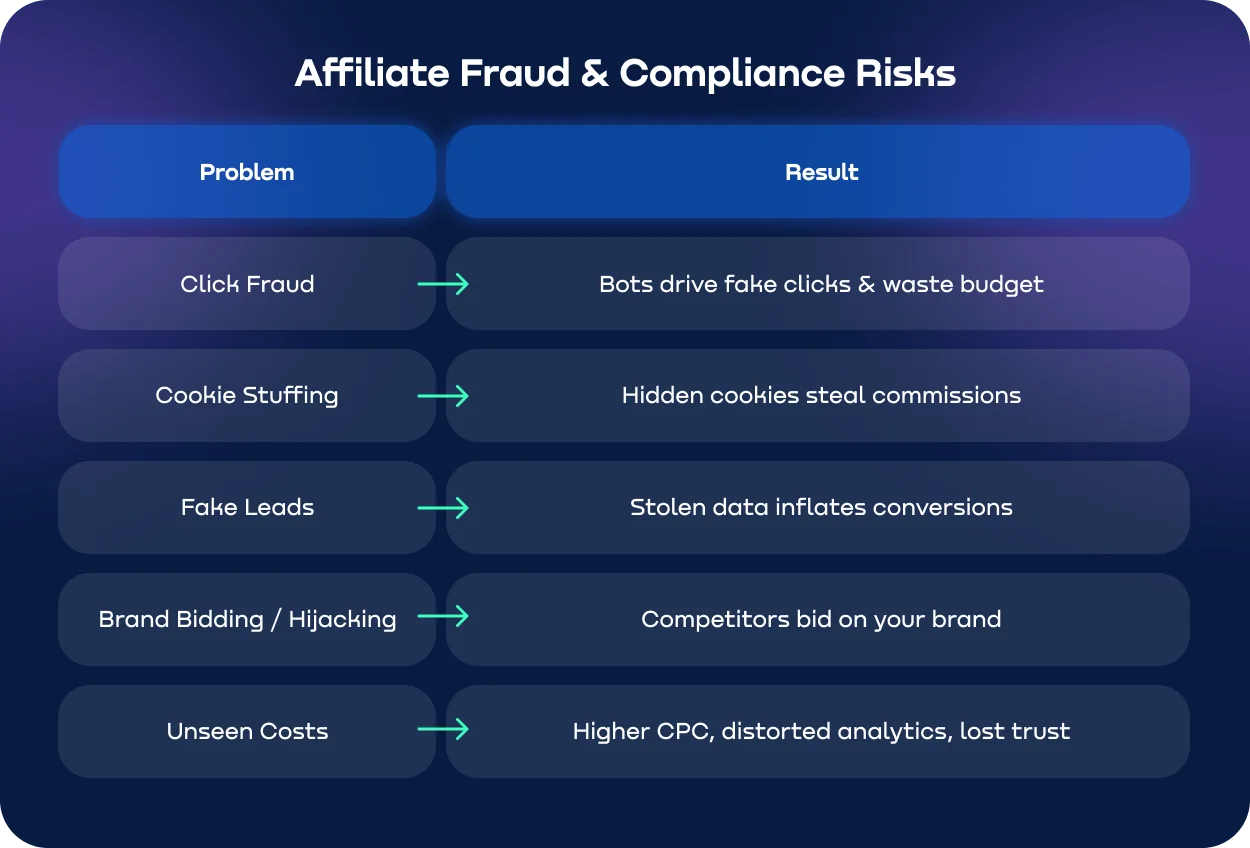 Common affiliate marketing management risks  brand bidding.webp