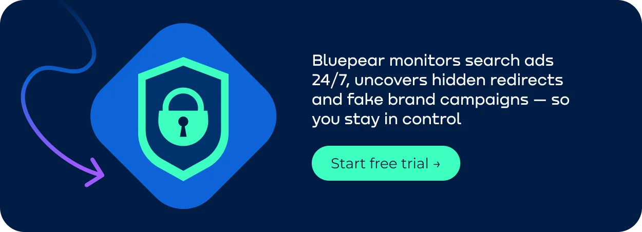 Prevent cookie stuffing fraud - Bluepear monitors search ads 247.webp
